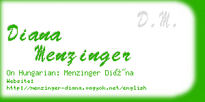 diana menzinger business card